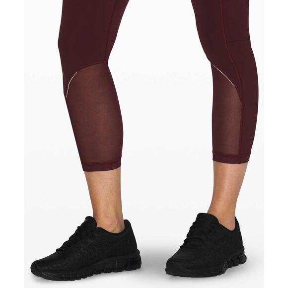 Lululemon Fast & Free Crop 23" *Mesh Size 10 Special Edition - Picture 7 of 11